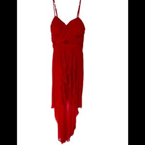 Asymmetrical Red dress